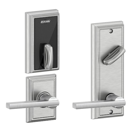 Schlage Electronics Grade 2 Electric Deadbolt Lock, Includes Touchless, Bluetooth Smart Reader, Keyless, No Cylinder Ove FE410F ADD 40 LAT 626